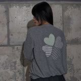 CLOVER PATCHWORK CARDIGAN (GRAY) F25ZA008