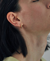 [925 silver] Deux.silver.212 / bille earring (gold)