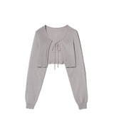85-VIVAJ020 ライトクロップニットボレロ 6color