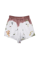Leaf Satin Short Pants