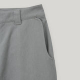 Gray Slit Snap Long Pants