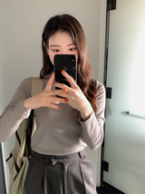 [SHOPPERMADE] ソフトタッチモダルタートルネックTシャツ(5color)