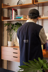 スリーブレスコットンT (NAVY)