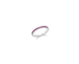 26SS★ Essence Silver (W) Lace Tennis Ring S Neo Ruby
