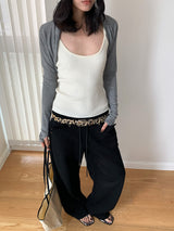 Collection Shawl Short Long-Sleeve Cardigan