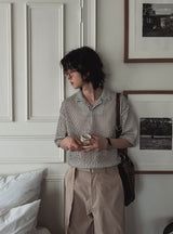 Kato Crochet Collar T-Shirt