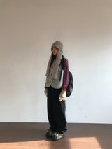 エッセンシャルフリースワイドパンツ (3color)