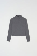 Log turtle neck top_gray