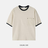 クロップピグメントリンガーTシャツ
