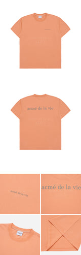 ベーシックロゴバイオウォッシング半袖Tシャツ PEACH