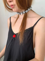 spangle flower necklace