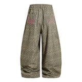 Noel Dot Washed Graphic Wide Pants
