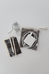flat pouch (cream grey)