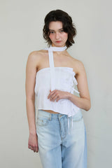 ELFIN SCARF TOP / WHITE