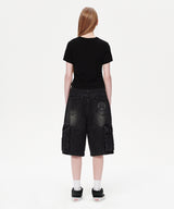 タトゥークロップT (BLACK)