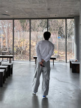 [Premium] LMN of U-neck Long-sleeved T-shirt (2 colors)