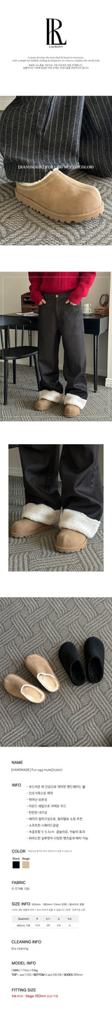 [HANDMADE] Fur ugg mule(2color)