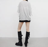フィデルストリングスリットTシャツ