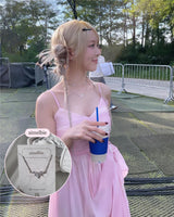 [VIVIZ Eunha Necklace] ヘブンリークリスタルネックレス-シルバー(Regular Length Version)