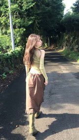 venice dot & frill midi SK