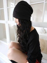 floral punching beanie
