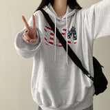 Enwa NYC Stars and Stripes Boxy Fit Hoodie