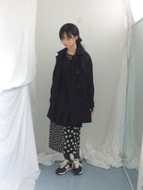 Raglan A-line coat