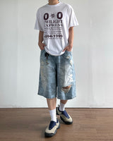 Blur Camo Bermuda Denim Pants