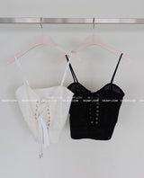 corset lace bustier sleeveless