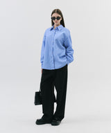 DOUBLE TUCK WIDE SLACKS_BLACK