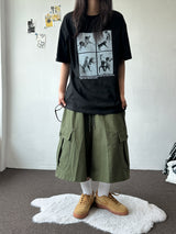 Mighty Hip Patch Cargo Bermuda Shorts 3color