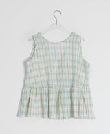 26SS★ [BAONHAUS] Korine Flower Shirring Sleeveless Blouse