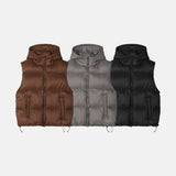 Tailed Padded Hooded Vest 3C