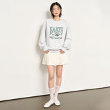 UNISEX EARTH Graphic Over Sweat [WHITE MELANGE GREY]