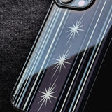 D.O.S ストライプフォンケース(Obsidian Gray Purple)