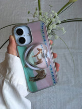Pony's Bath Time MagSafe Glass Silver Bumper Case