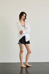 LUMINOUS OVERSIZED SHIRT / WHITE