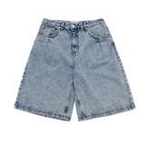 25SS POINT LOGO POCKET DENIM SHORT PANTS LIGHT BLUE