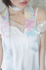 vintage floral scarf(柄・カラーはおまかせとなります)