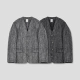 90's Carlton Moehair No Collar Jacket (2 colors)