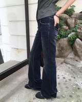 OOT バック シャーリング ブーツカット デニム パンツ