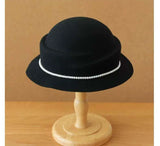Wool Ribbon Bonnet Hat