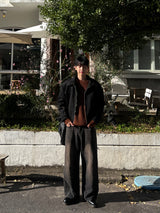 Velvety Suede Padded Jacket (2 Colors)