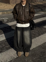 ROOM LEATHER PADDED JACKET
