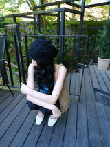 flower lace beanie