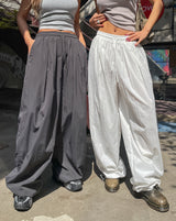 [U-BASIC] Chico Summer Two-Pin Tuck Nylon Pants