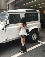 ローライズ ダークデニム ショートパンツ