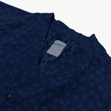 flower robe cardigan_blue