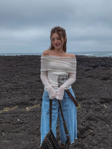 メーガンカプリバミューダデニムパンツ