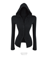 Coco Button Hoodie Top (4color)